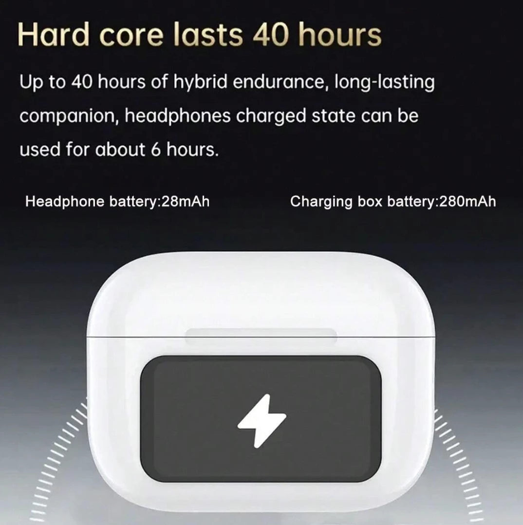 LED Display Earbuds/ Experience Sound Like Never Before With The Z50 Touch-Screen Control Earbuds, Crystal-Clear Sound, Deep Bass, And Smart Noise Cancellation, Premium Audio Performance, Multicolor.