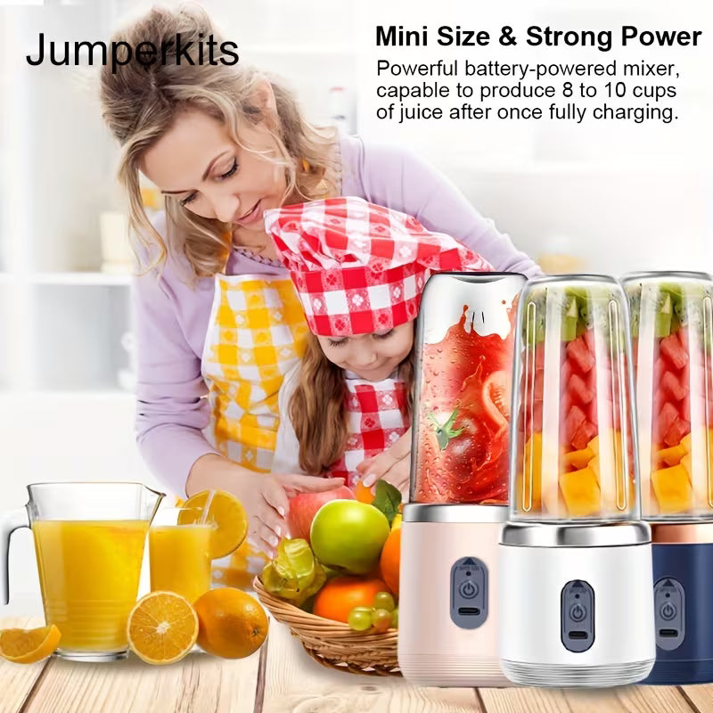 Portable Blender With Cup/ Portable Juicer Blender, Electric, For Milkshakes Smoothies, Travel Office Sports, Multicolor.