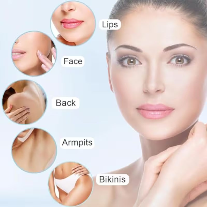 Facial Hair Remover/ Facial Hair Remover for Women - as Seen on TV Painless Face Shaver, Electric Hair Removal Device for Face Lips Peach Fuzz with Light, Multicolor.