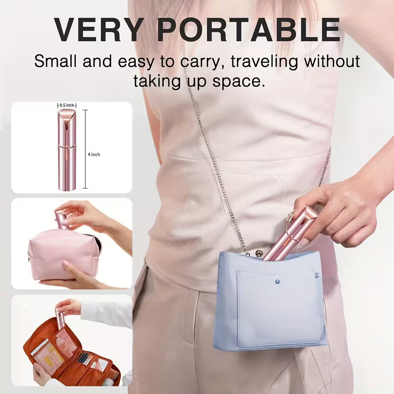 Facial Hair Remover/ Facial Hair Remover for Women - as Seen on TV Painless Face Shaver, Electric Hair Removal Device for Face Lips Peach Fuzz with Light, Multicolor.