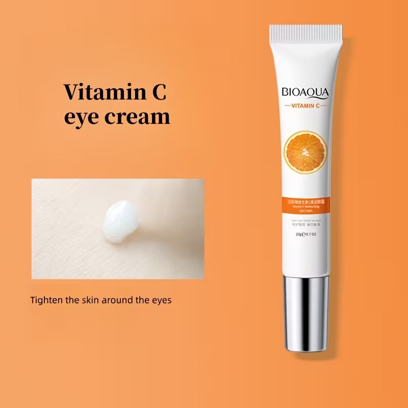 Bioaqua Facial Care Set/ Vitamin C Skincare 6pcs Set, Rich in Vitamin C, Glycerin, Orange Extract, Moisturizes and Nourishes the Skin, Includes Cleanser, Eye Cream, Serum, Toner, Cream, and Essence.