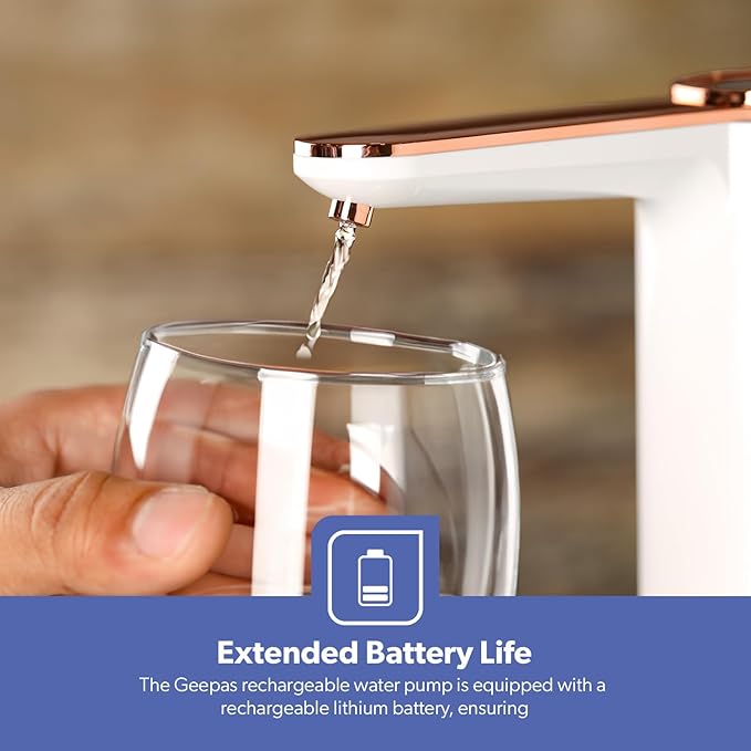 Water Pump/ Automatic Water Dispenser Pump, High-Performance Pumping, USB Rechargeable Battery Water Pump, Easy Operation Electric Water Dispenser for Home, Multicolor.