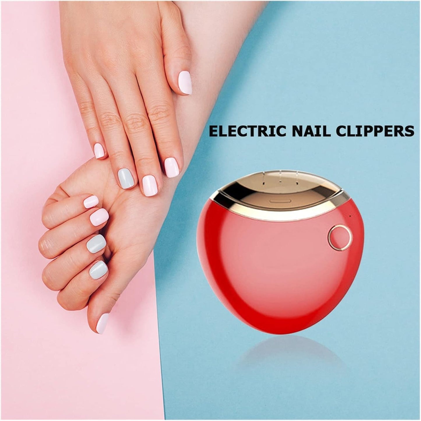 Portable Electric Nail Clipper/ Manicure Set Electric Manicure Tool Cute Electric Tools to Easily Trim Hand and Toe Nails Automatic Manicure Tool Set for The Elderly Portable Gift, Multicolor.