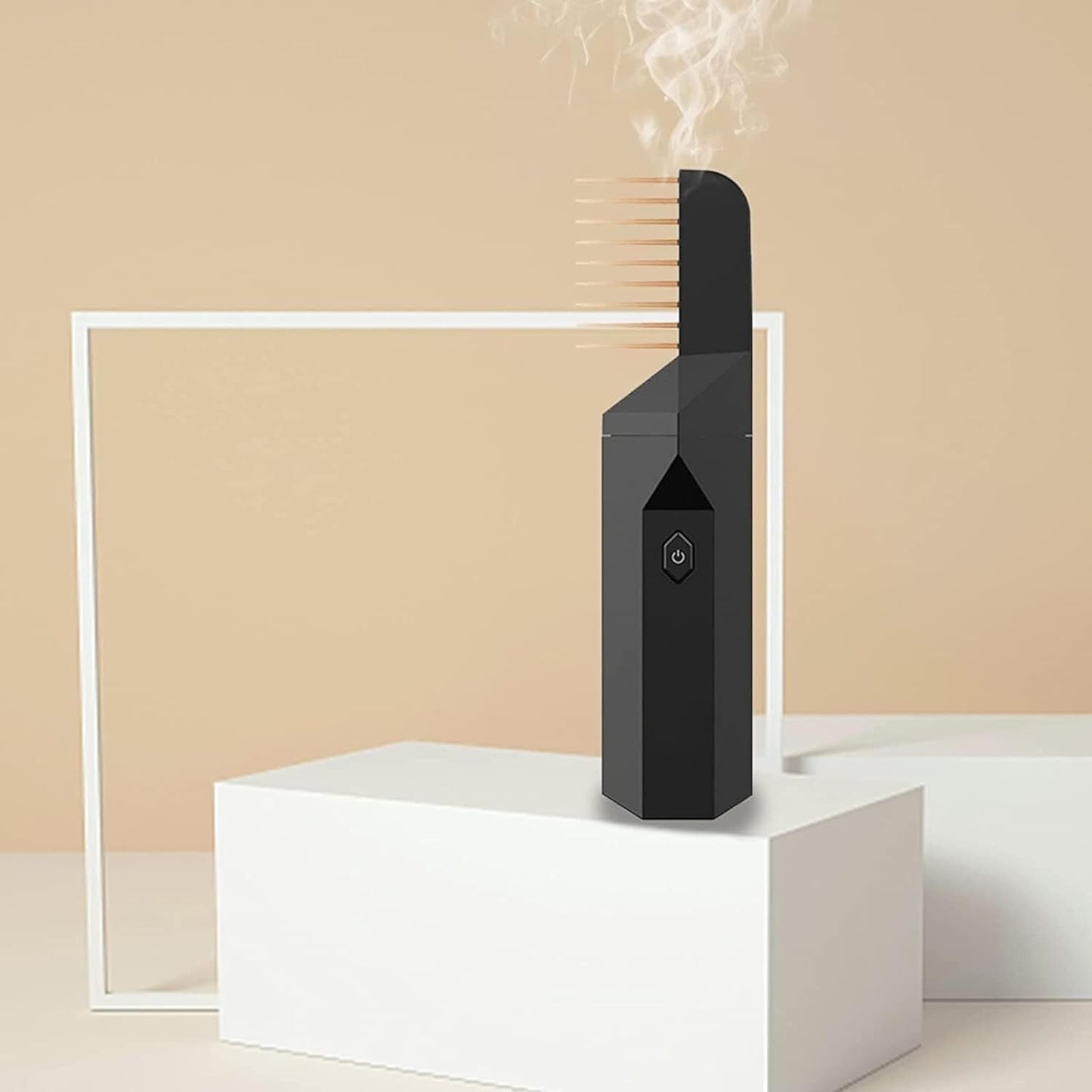 Hair Bakhoor/ Electronic Incense Burner, 2 in 1 Portable Electronic Incense Burner Mood & Hair Burner with Integrated Comb, Multicolor.