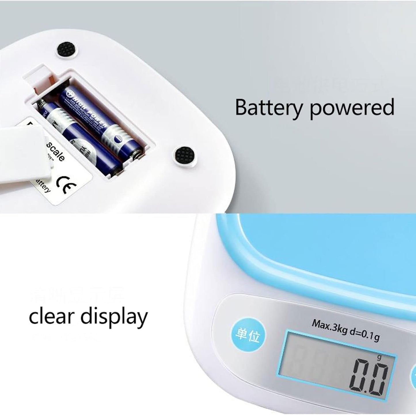 Electronic Food Scale/ Digital Kitchen Scale Multifunction Food Scale, Food Kitchen Scale With Bowl Touch Button, for Baking Kitchen Cooking, Capacity Scale kg Capacity Scale, Multicolor.