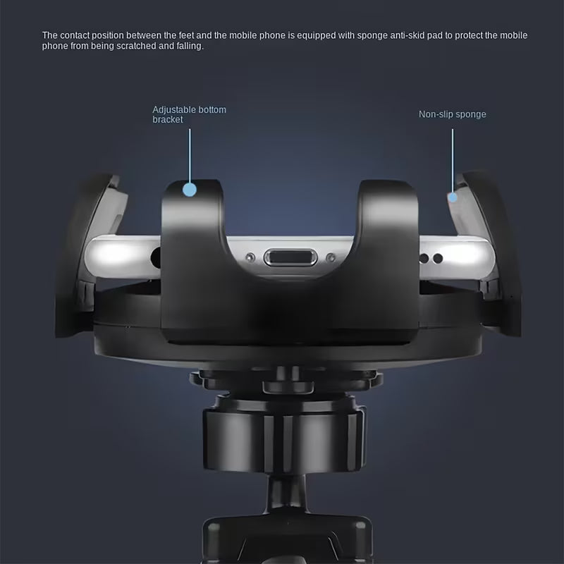 360° Rotatable Car Phone Holder/ Car-mounted Mobile Phone Holder Multifunctional Creative Car Mobile Phone Holder Dashboard Navigator Support Bracket Bas, Multicolor.