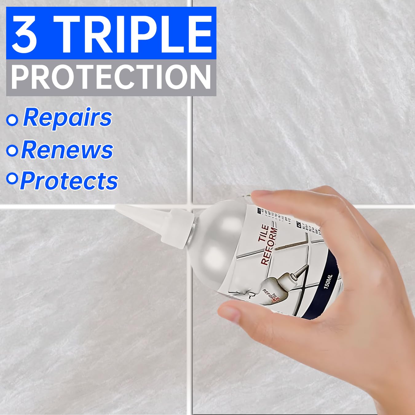 Stain Whitener Reform/ Tile Gap Tile Gap Refill Agent Tile Reform Coatingmold Cleaner Sealer Repair Glue,Home, Kitchen.