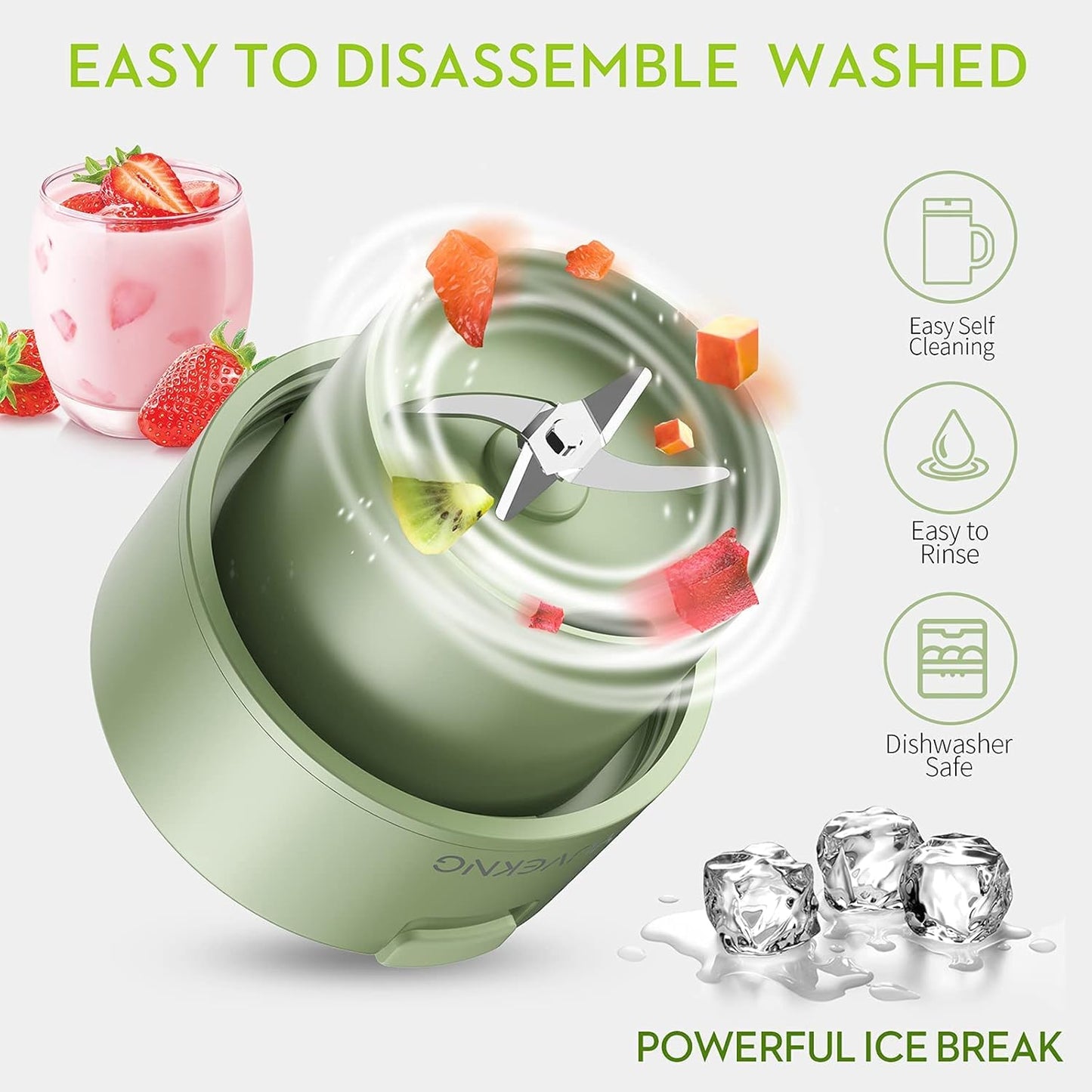 Crusher Juicer/ Portable Personal USB Electric Stainless Steel Fruit Juice Juicer, Cup Juicer, Blender, Juicer, Portable Straw Juicer, Portable Juice Blender, Multicolor.