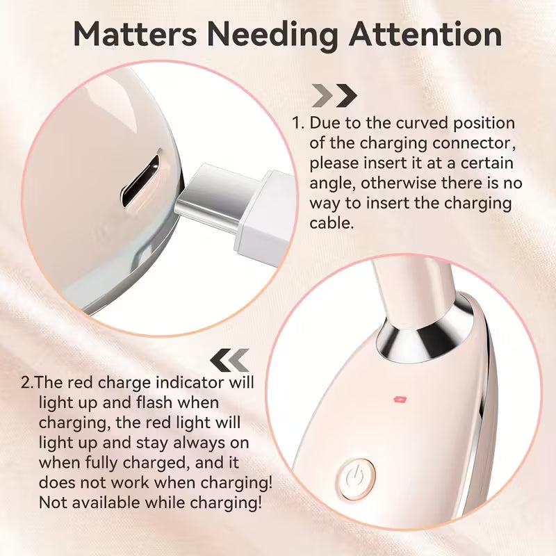 Anti Wrinkle Beauty Apparatus/ 7 Colors Face And Neck Massager with Vibrating Heat Beauty Apparatus, USB Rechargeable, Suitable for Skincare, Home Facial Skin Care Goddess Holiday Gift, Multicolor.