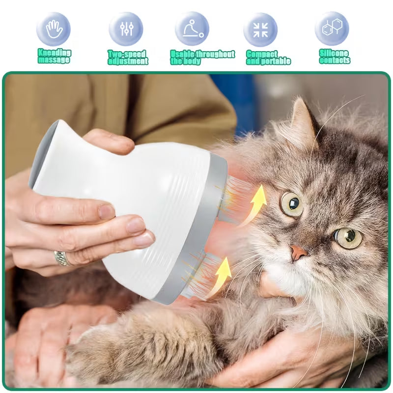 Scalp Massager/ Head Massage Device, USB Rechargeable Electric Scalp Massager, Designed for Head And Neck Massage, Also Serves As a Pet Hair Kneading Tool, Multicolor.