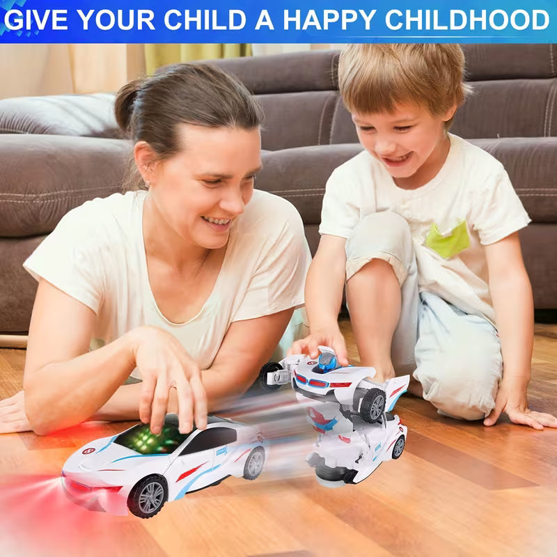 Robot Deform Car/ Motorized Movement for Boys & Girls, Birthday Christmas Gift - Indoor Outdoor Educational Robot Vehicle, Indoor Play, Interactive Play, Multicolor.