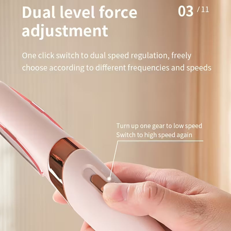 Electric Pedicure Foot File Callus Remover/ Painless Exfoliator with Removable Heads, Operation for thick Heels, Toenails, Hands & Fingers, Ideal for diabetics Men & Women.