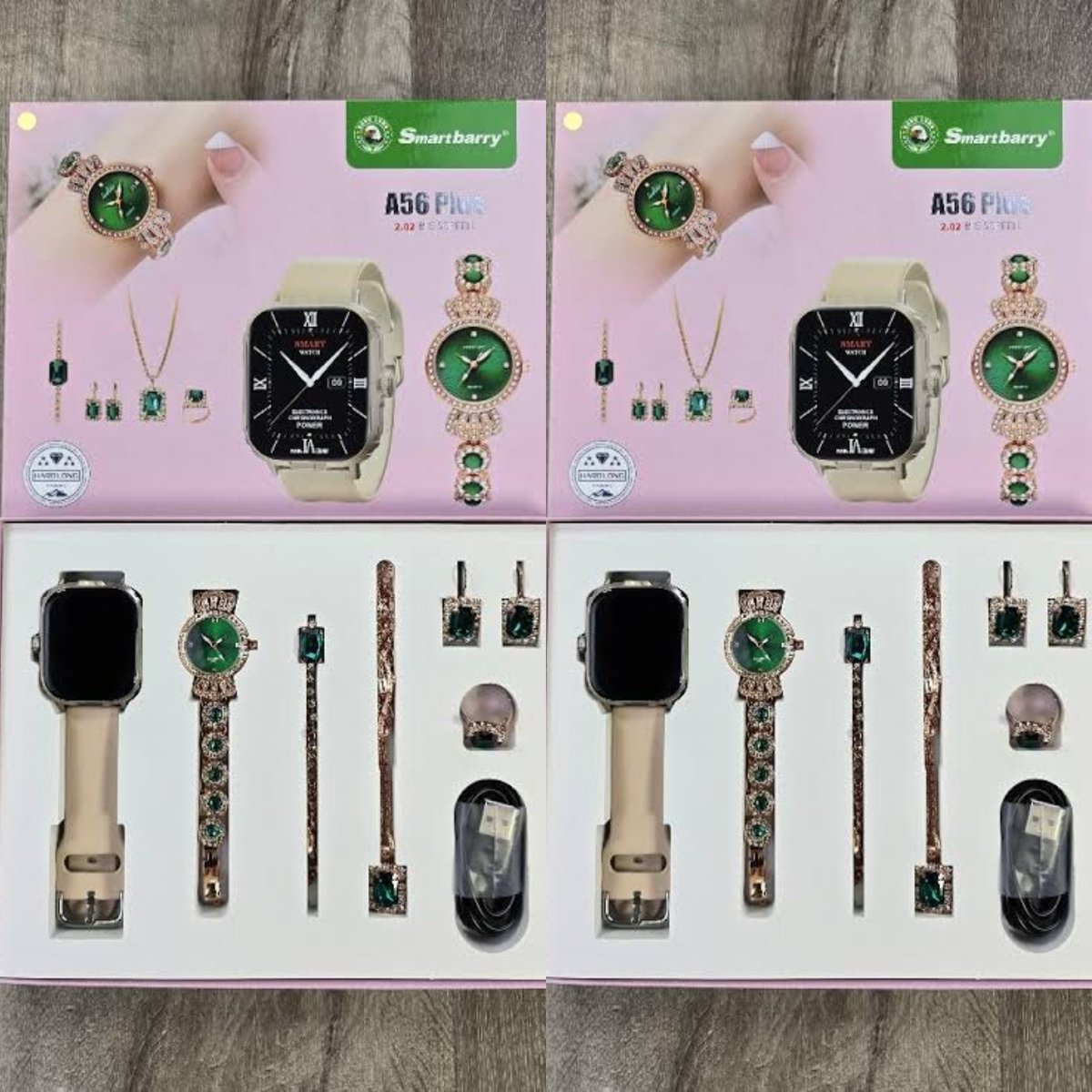 A56 Smart Watch/ 44-49mm Touch Screen Smartwatch with Jewelry Set – Fitness Tracker, Health Monitor, Waterproof, Touch Screen, Multicolor.