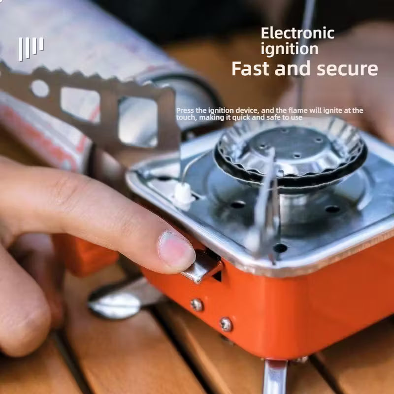 Wok Stove Burner/ Portable Foldable Mini Campfire Square Stove, Compact & Lightweight for Outdoor Cooking, Camping, and Hiking.