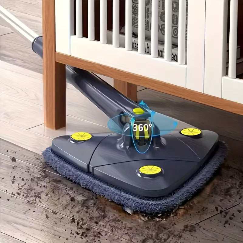 360 Rotating Adjustable Mop/ Quick-Dry Twist Design, Microfiber Wet & Dry Mop for Floors, Walls, and RVs, Adjustable Handle Mop, Durable Plastic Mop.