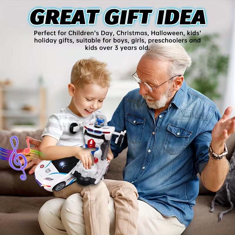Robot Deform Car/ Motorized Movement for Boys & Girls, Birthday Christmas Gift - Indoor Outdoor Educational Robot Vehicle, Indoor Play, Interactive Play, Multicolor.