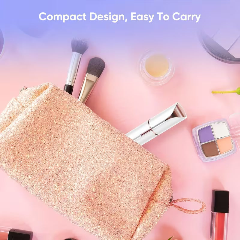 Facial Hair Remover/ Facial Hair Remover for Women - as Seen on TV Painless Face Shaver, Electric Hair Removal Device for Face Lips Peach Fuzz with Light, Multicolor.