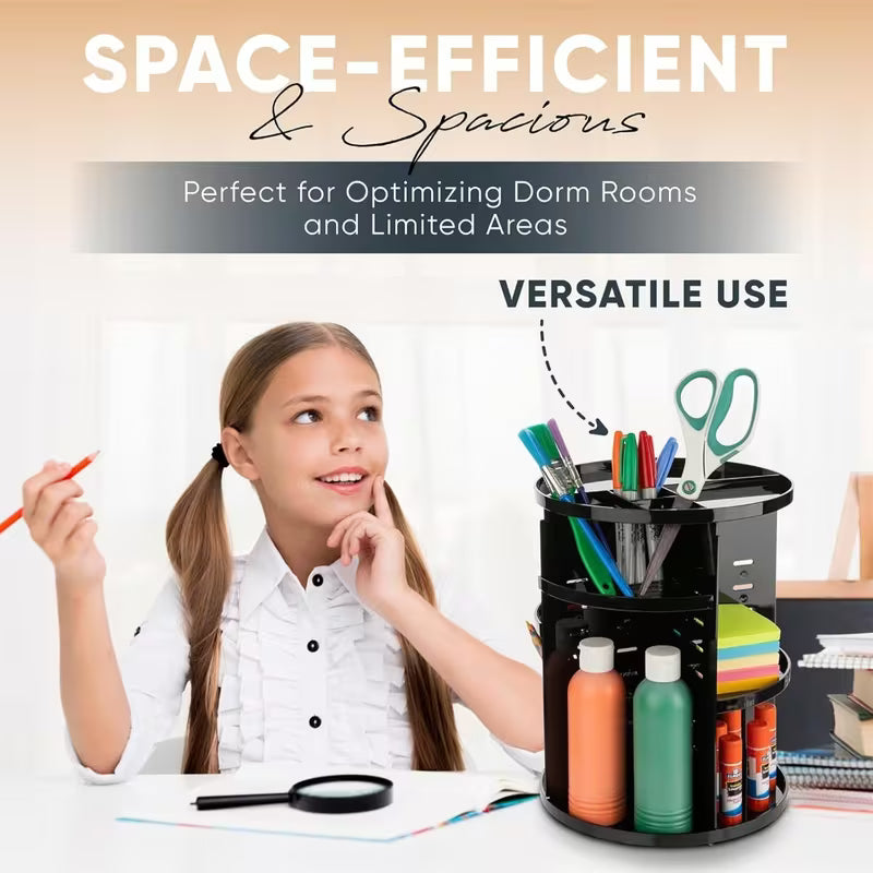 360 Makeup Organizer Box/ Cosmetic Makeup Storage Holder Organizer Adjustable 360 Rotation Box, Multicolor.