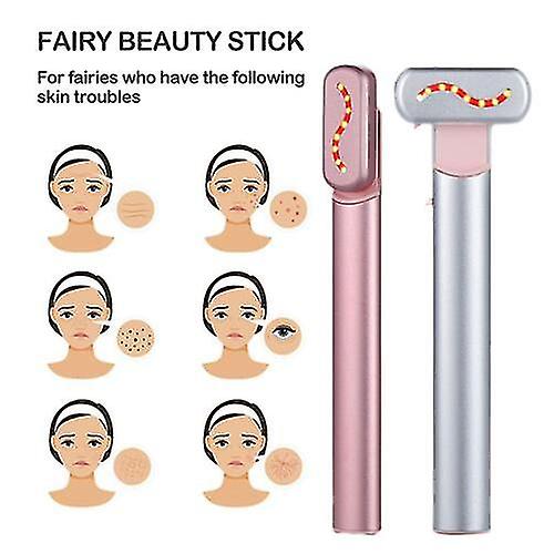 Eye Beauty Device/ Eye Beauty Device, Anti-Wrinkle Red&Blue Light Therapy Wand for Eyes and Face Facial Wand Face Lift, Portable Skincare Wands for Radiant Skin On The Go, Multicolor.