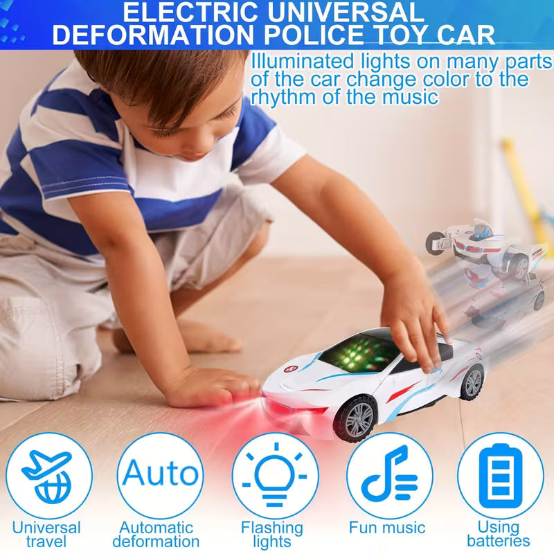 Robot Deform Car/  Motorized Movement for Boys & Girls, Birthday Christmas Gift - Indoor Outdoor Educational Robot Vehicle, Indoor Play, Interactive Play, Multicolor.
