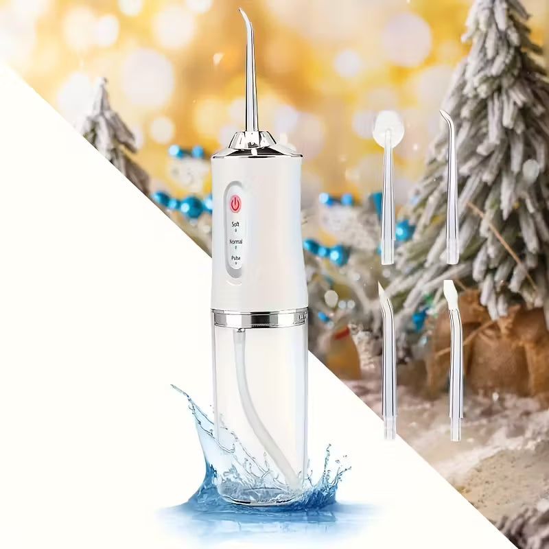 Portable Oral Irrigator/  360° Rotatable Nozzles, USB Charging, Lithium Battery, Suitable for Men and Women's Daily Dental Care & Gum Cleaning, Multicolor.