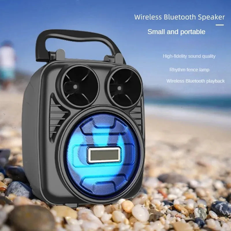 Outdoor Mini Speaker/ Bluetooth speaker Sound box high power bluetooth speakers handheld sound subwoofers for dancing, Multicolor.