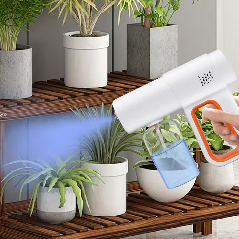 Nano Spray Disinfectant Mist Gun/ Ecolyte+ Handheld Rechargeable for Home, 380ml Tank For Extended Use Without Frequent Refills, Office, School or Garden, Multicolor.