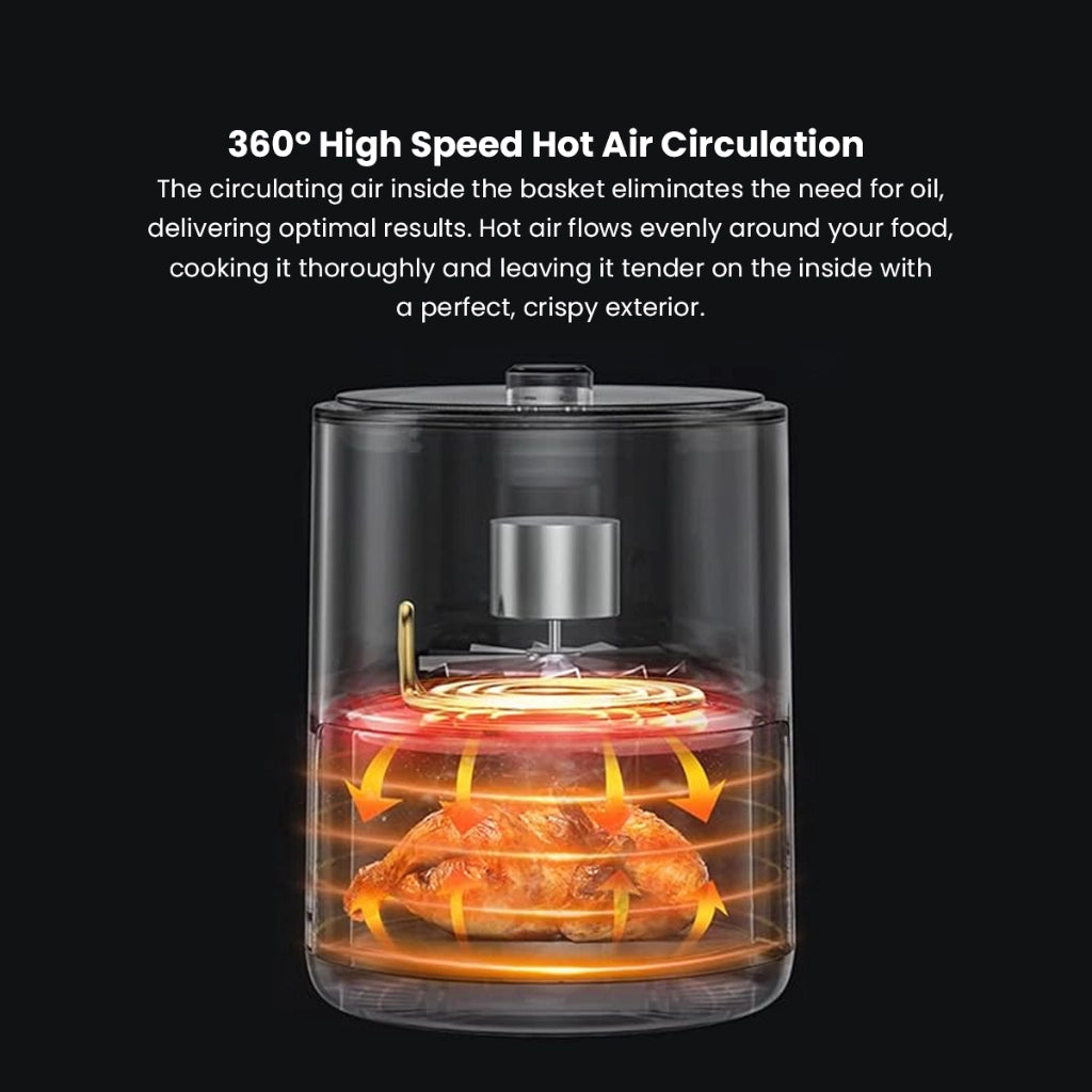 Air Fryer for Cooking/ Healthy Cooking Made Easy, Portable 2.5L Size: Ideal for Small Families or Personal Use, Multicolor.