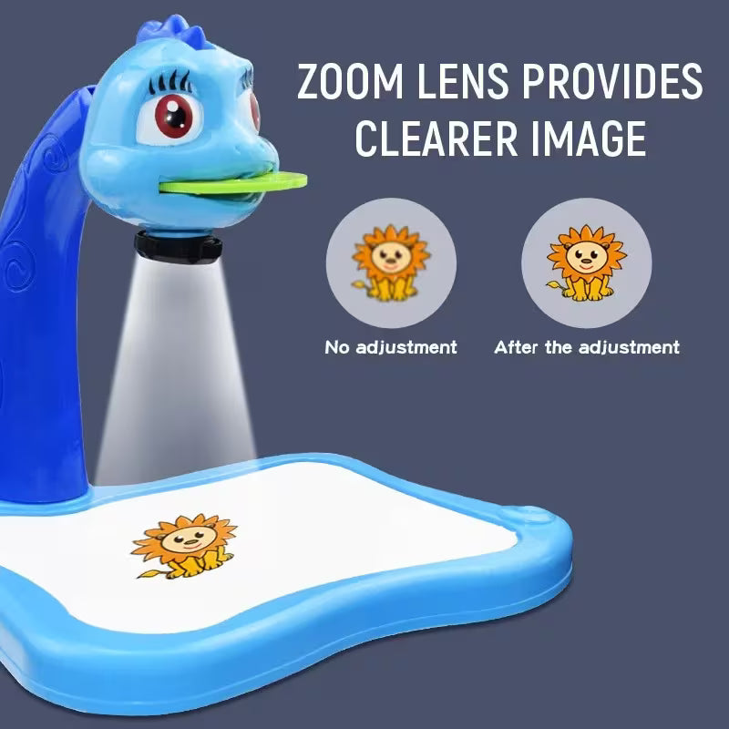 LED Projector Art Painting Table for Kids/ Kids' LED Projector Art Drawing Table, Nurture Children Painting Skills Weekly, 11 Holidays Christmas Gift for Kids, Multicolor.