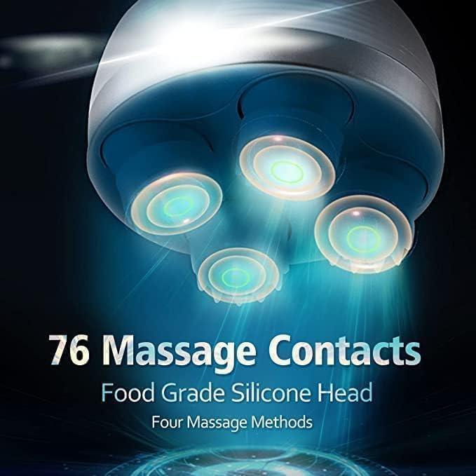 Scalp Massager/ Head Massage Device, USB Rechargeable Electric Scalp Massager, Designed for Head And Neck Massage, Also Serves As a Pet Hair Kneading Tool, Multicolor.
