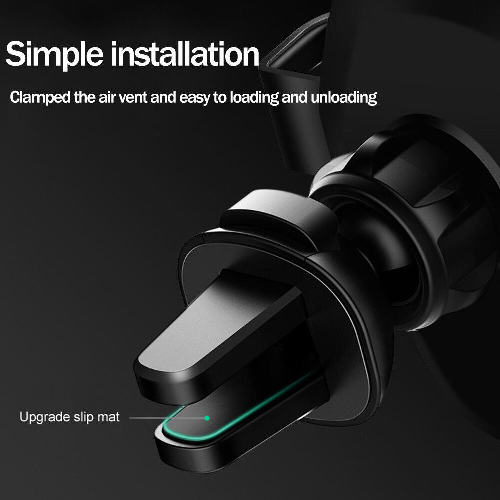 Auto Clamping Wireless Car Charger/ Fast Charging Wireless Charger Car Mount Air Vent Phone Holder For Cell Phone, Multicolor.