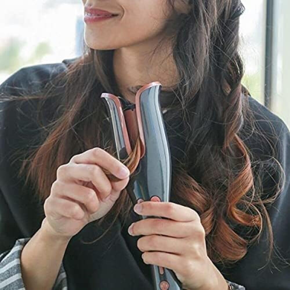 Joy Professional Home Hair Curler/ Auto Hair Curler, Ceramic Rotating Hair Curling Iron with, Automatic Curling Iron Wand, Large Rotating Barrel,Smart Anti-Scald for Hair Styling.