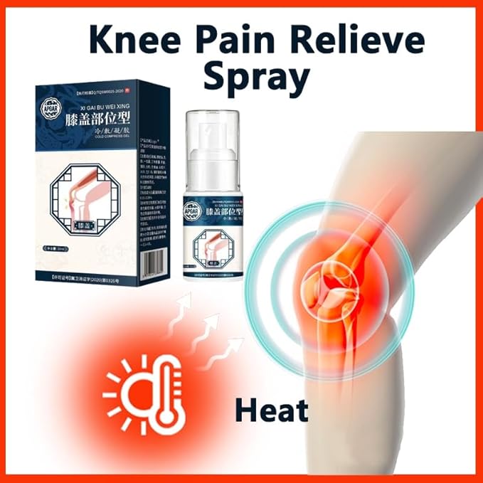 Pain Knee Type Spray/ Knee Cold Compress Joint Pain Spray，Joint Pain Gel Spray，Natural Herbal Cold Gel Spray ，Natural Herbal Pain Spray for Knee, Back, Neck.
