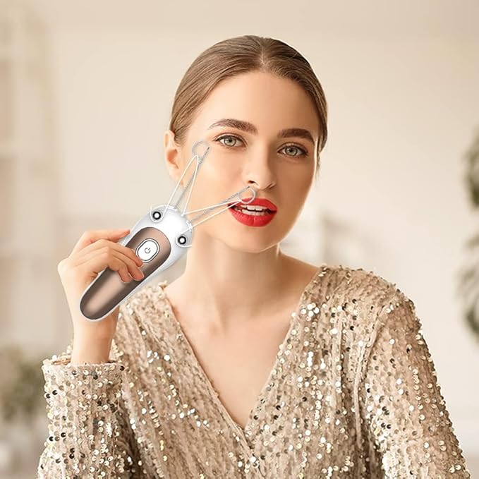 Electric Facial Threading Hair Removal/ Lady Facial threading Hair Remover for Women, Automatic Threader Machine Epilator for Fine Hairs on Face,Chin,Upper Lip, Arms, Multicolor.