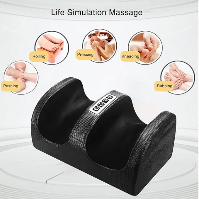 Electric Foot Massager/ Electric Leg Massager with Heat, Vibration - Foot, Calf, Knee Massager for Pain Relief, Circulation Boost, Deep Kneading, Adjustable Intensity, Heated Therapy & Remote Control, Multicolor.