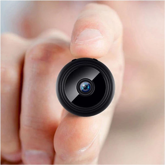 Mini Wireless Security Camera/ Mobile Remote Access, Rechargeable Battery, Compact Design for Indoor/Outdoor Use, Indoor Surveillance, Modern Home Security, Durable Plastic Body, Multicolor.