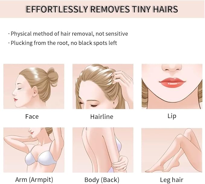 Electric Facial Threading Hair Removal/ Lady Facial threading Hair Remover for Women, Automatic Threader Machine Epilator for Fine Hairs on Face,Chin,Upper Lip, Arms, Multicolor.