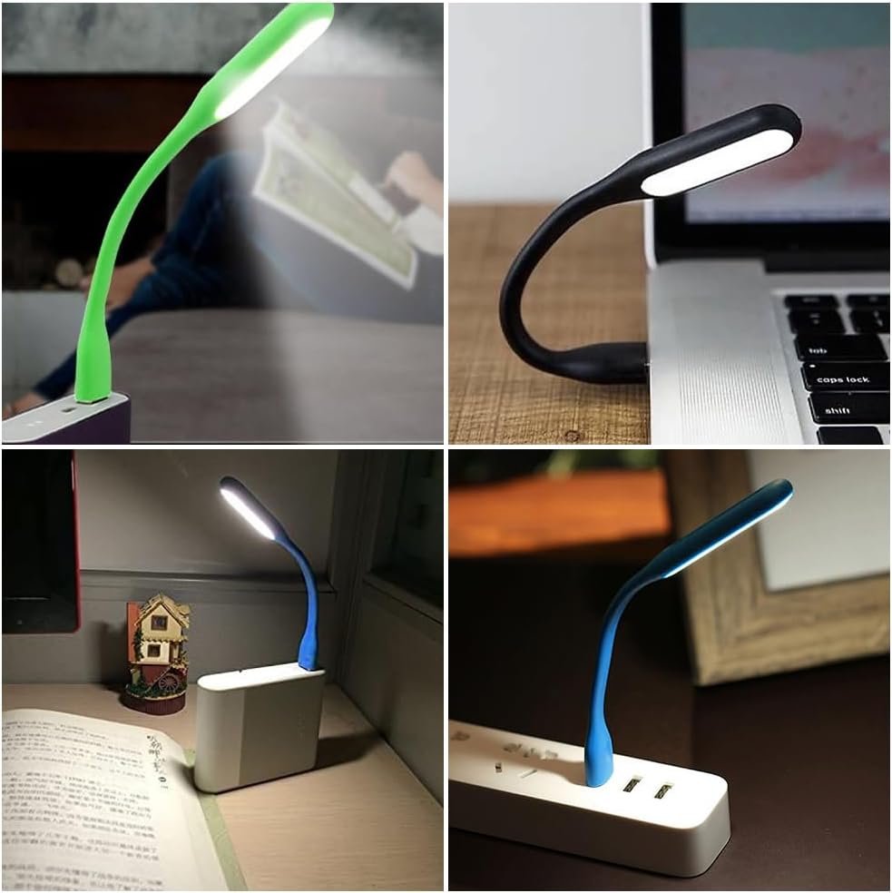 Mini USB LED Light/ Mini Night Lights, Flexible Bright Mini USB LED Light Lamp for Notebook Laptop Desk Reading,Keyboard, Flexible USB Laptop Light, Adjustable Multicolor.