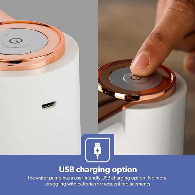 Water Pump/ Automatic Water Dispenser Pump, High-Performance Pumping, USB Rechargeable Battery Water Pump, Easy Operation Electric Water Dispenser for Home, Multicolor.