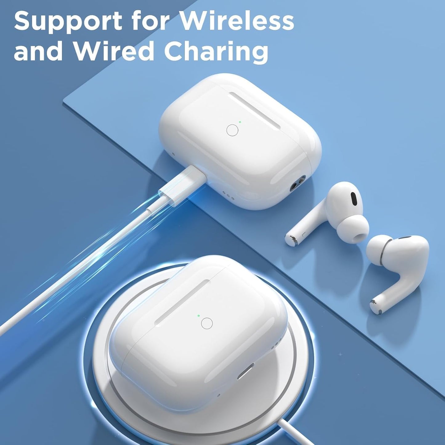 Airbuds Pro 2/ Bluetooth Headphones, Active Noise Cancellation, Transparency, Personalized Spatial Audio, High-Fidelity Sound, USB-C Charging.