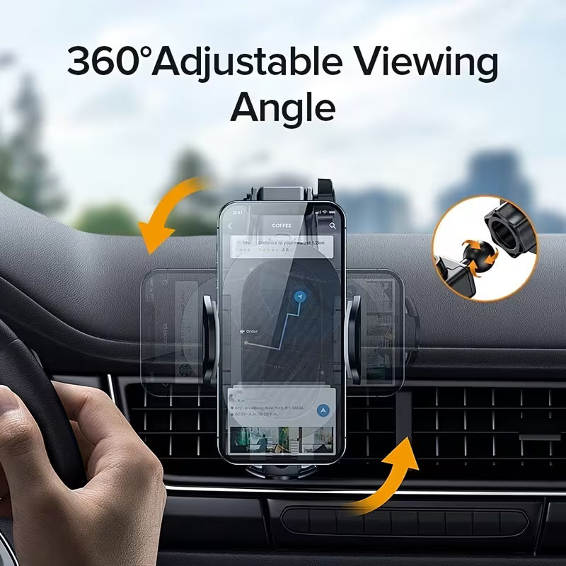 360° Rotatable Car Phone Holder/ Car-mounted Mobile Phone Holder Multifunctional Creative Car Mobile Phone Holder Dashboard Navigator Support Bracket Bas, Multicolor.