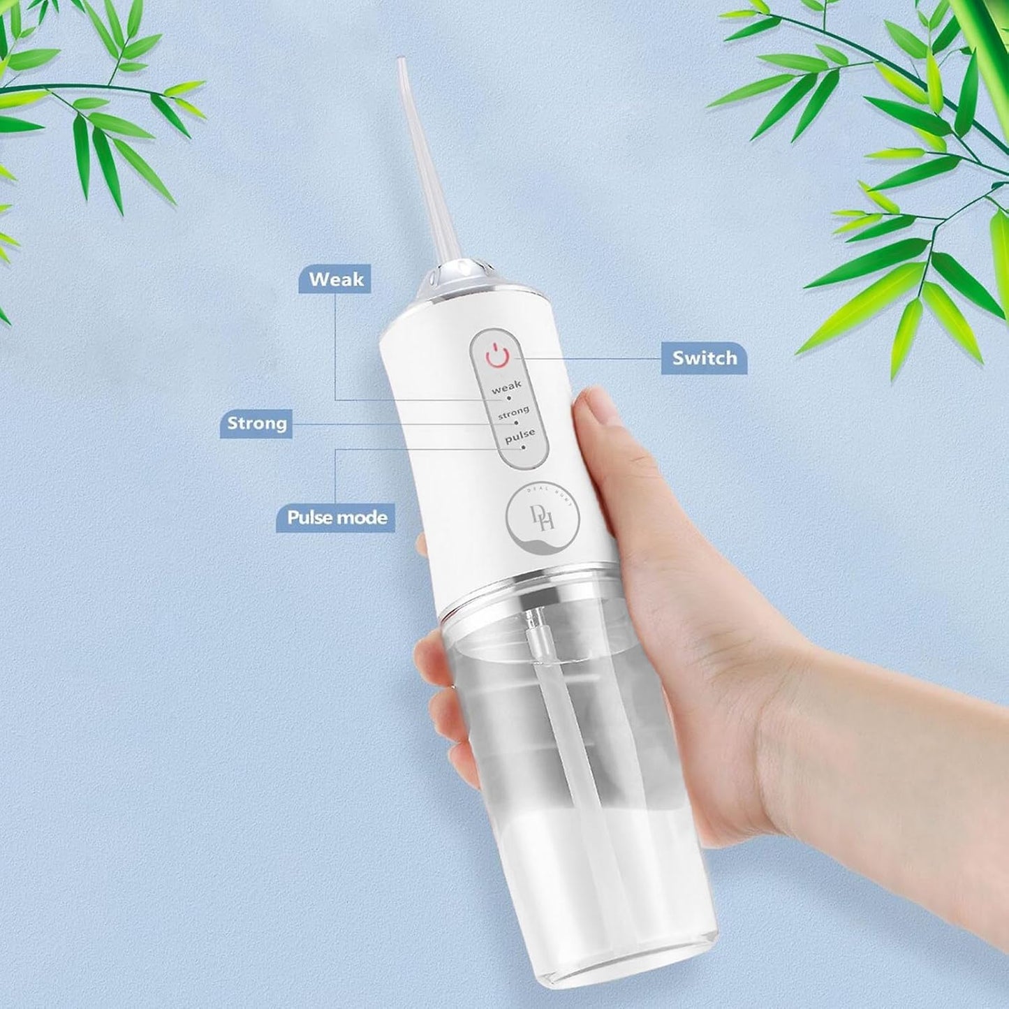 Portable Oral Irrigator/  360° Rotatable Nozzles, USB Charging, Lithium Battery, Suitable for Men and Women's Daily Dental Care & Gum Cleaning, Multicolor.