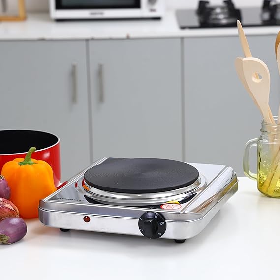 Electric Hot Plate/ Single Burner Electric Hot Plate With High Power, Overheat Protection, Auto-Thermostat, Portable Tabletop Cooking, Multicolor.