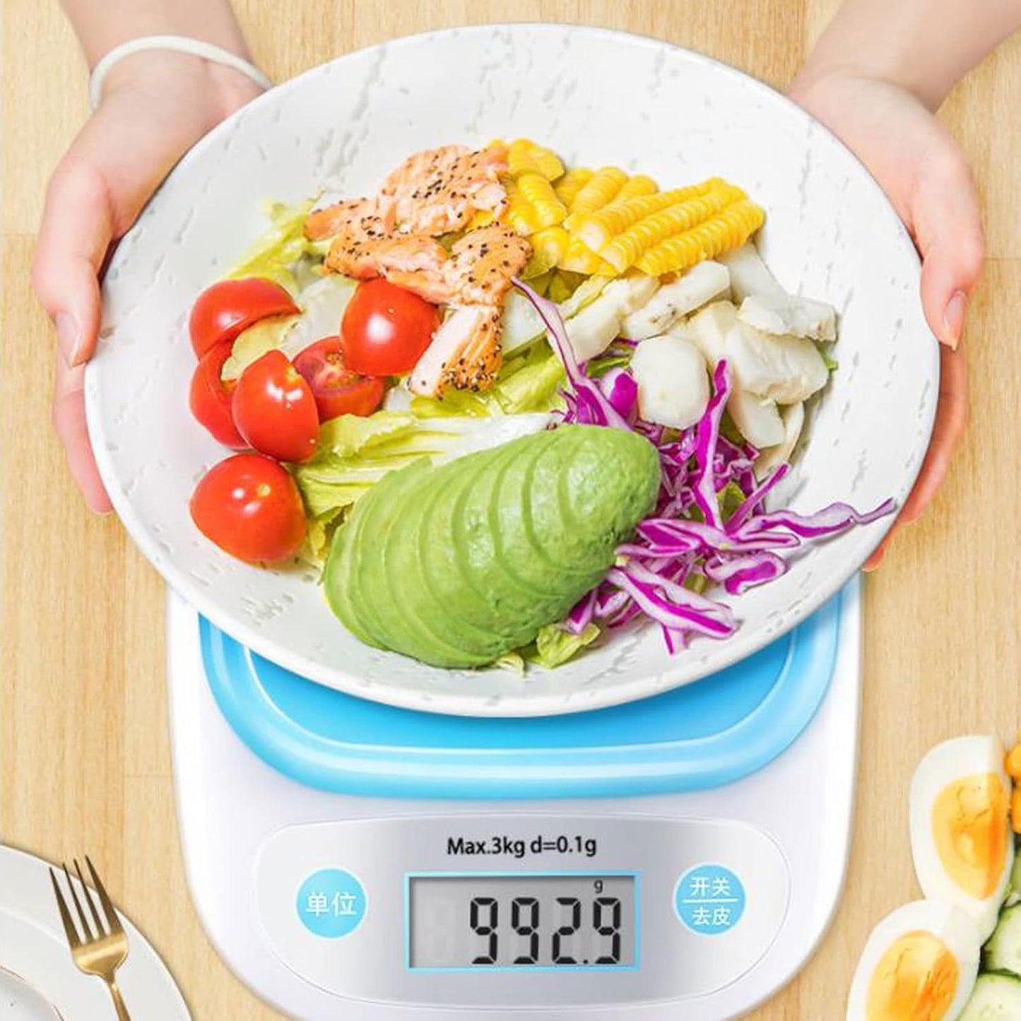 Electronic Food Scale/ Digital Kitchen Scale Multifunction Food Scale, Food Kitchen Scale With Bowl Touch Button, for Baking Kitchen Cooking, Capacity Scale kg Capacity Scale, Multicolor.