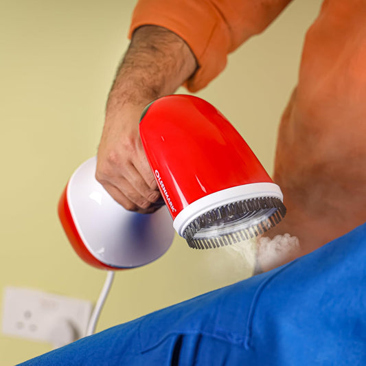 Handy Garment Steamer/ Olsenmark Extreme Steam Handheld Garment Steamer, Powerful Steam for Wrinkle Removal, Compact and Portable Design, Multicolor.