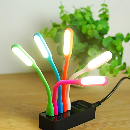 Mini USB LED Light/ Mini Night Lights, Flexible Bright Mini USB LED Light Lamp for Notebook Laptop Desk Reading,Keyboard, Flexible USB Laptop Light, Adjustable Multicolor.