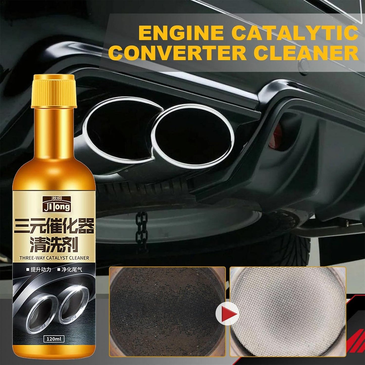 Booster Fuels System Cleaner/ BoostUp Catalytic Converter Cleaner 120ML, Oxygen Sensor Cleaner, Complete Engine, Fuel and Exhaust System Cleaner, Boost Up Automotive Replacement Catalytic Converters Cleaning Agent.