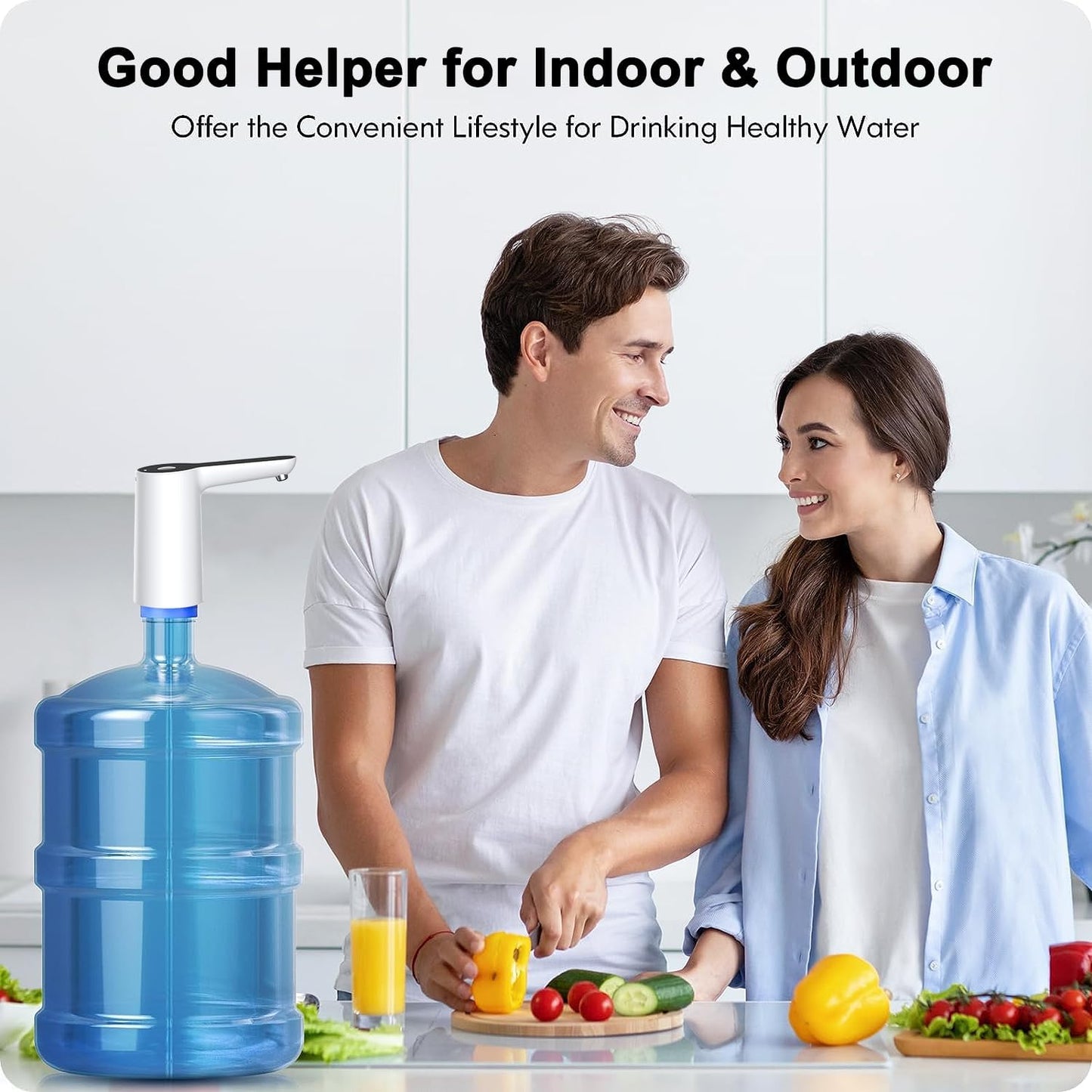 Water Pump/ Automatic Water Dispenser Pump, High-Performance Pumping, USB Rechargeable Battery Water Pump, Easy Operation Electric Water Dispenser for Home, Multicolor.