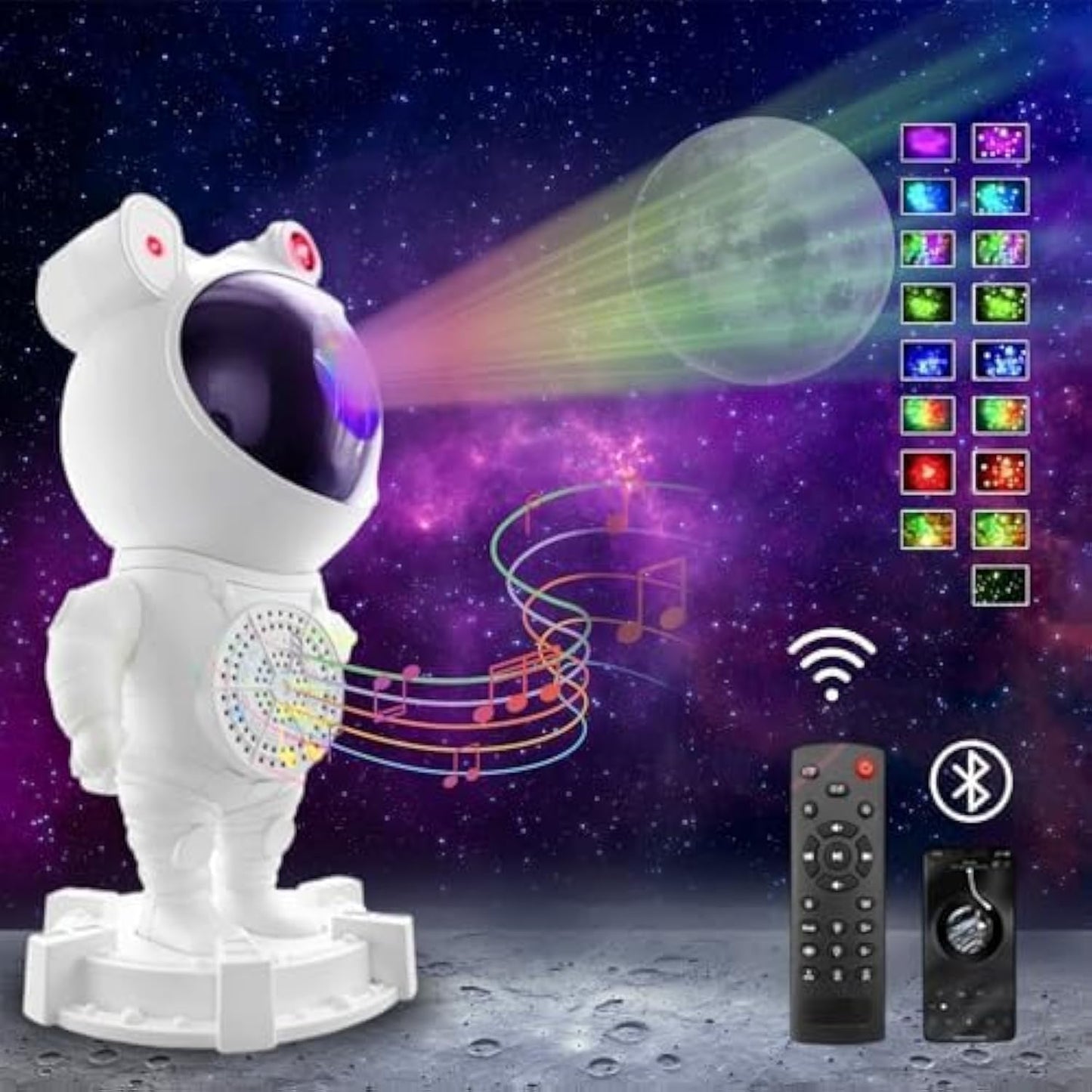 Astronaut Projector/ 360°Adjustable Design, Astronaut Nebula Galaxy Night Light Projector for Children Adults Baby Bedroom, Party Game Room.