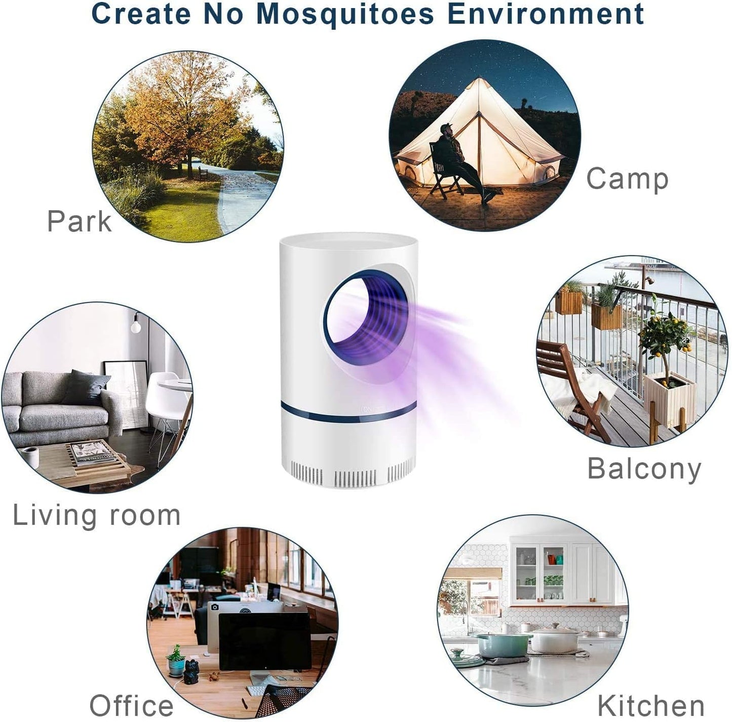 Mosquito Repellent/ Electric Mosquito Killer Trap Bug Zapper Led Mosquito Light Insect Killer Indoor, Outdoor,Advanced USB Bug Catcher Gnat Fly Trap Control, Multicolor.